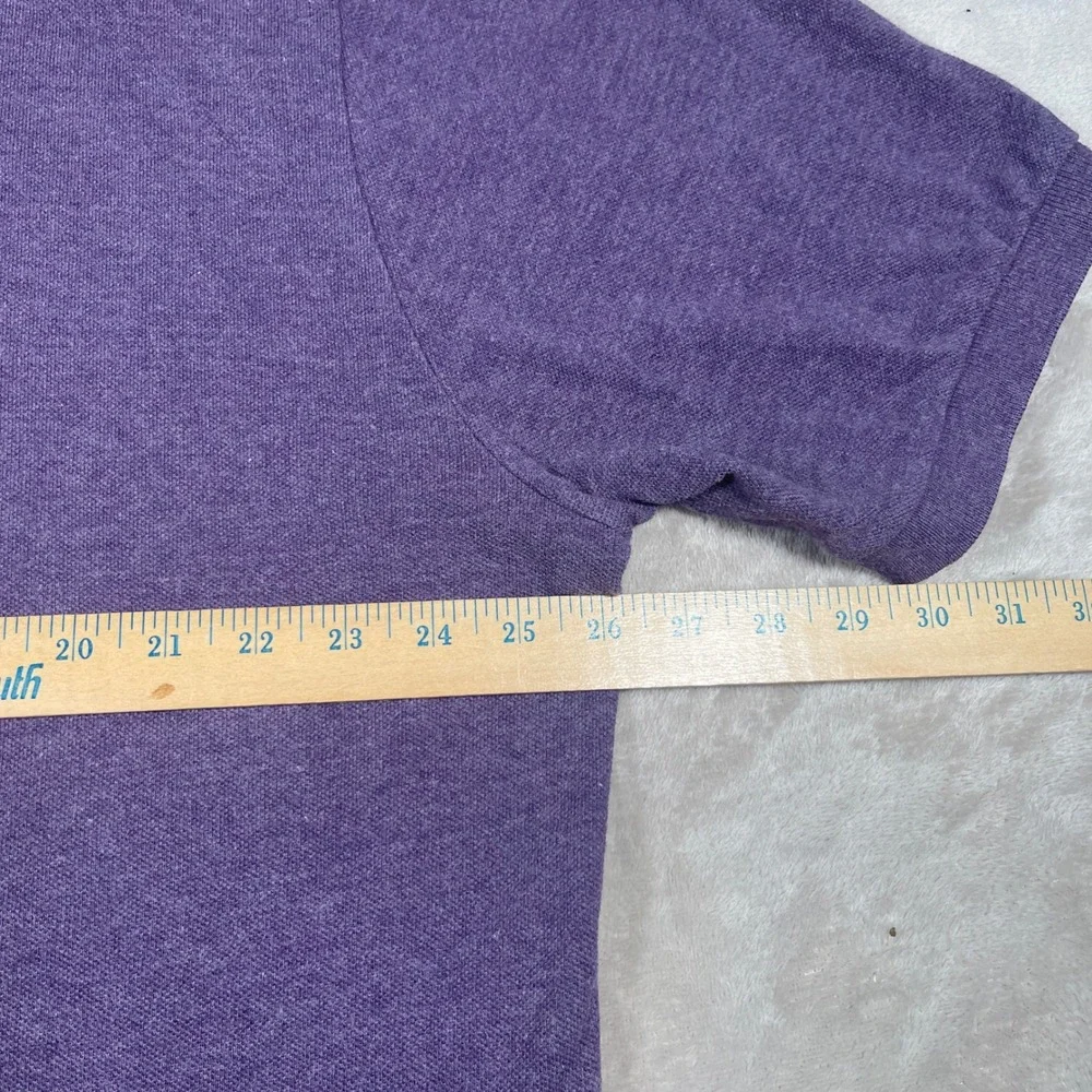 Polo Ralph Lauren Polo Shirt Classic Mens XXL Purple Heathered Cotton Pony Logo